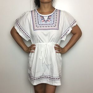 Meng Fei Lu Mexican Print Beach Dress